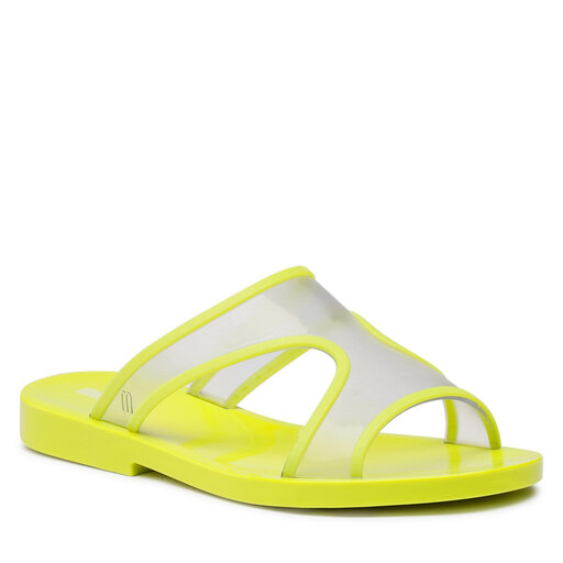 Klapki Melissa Bikini Slide Ad Neon Green Eobuwie Pl