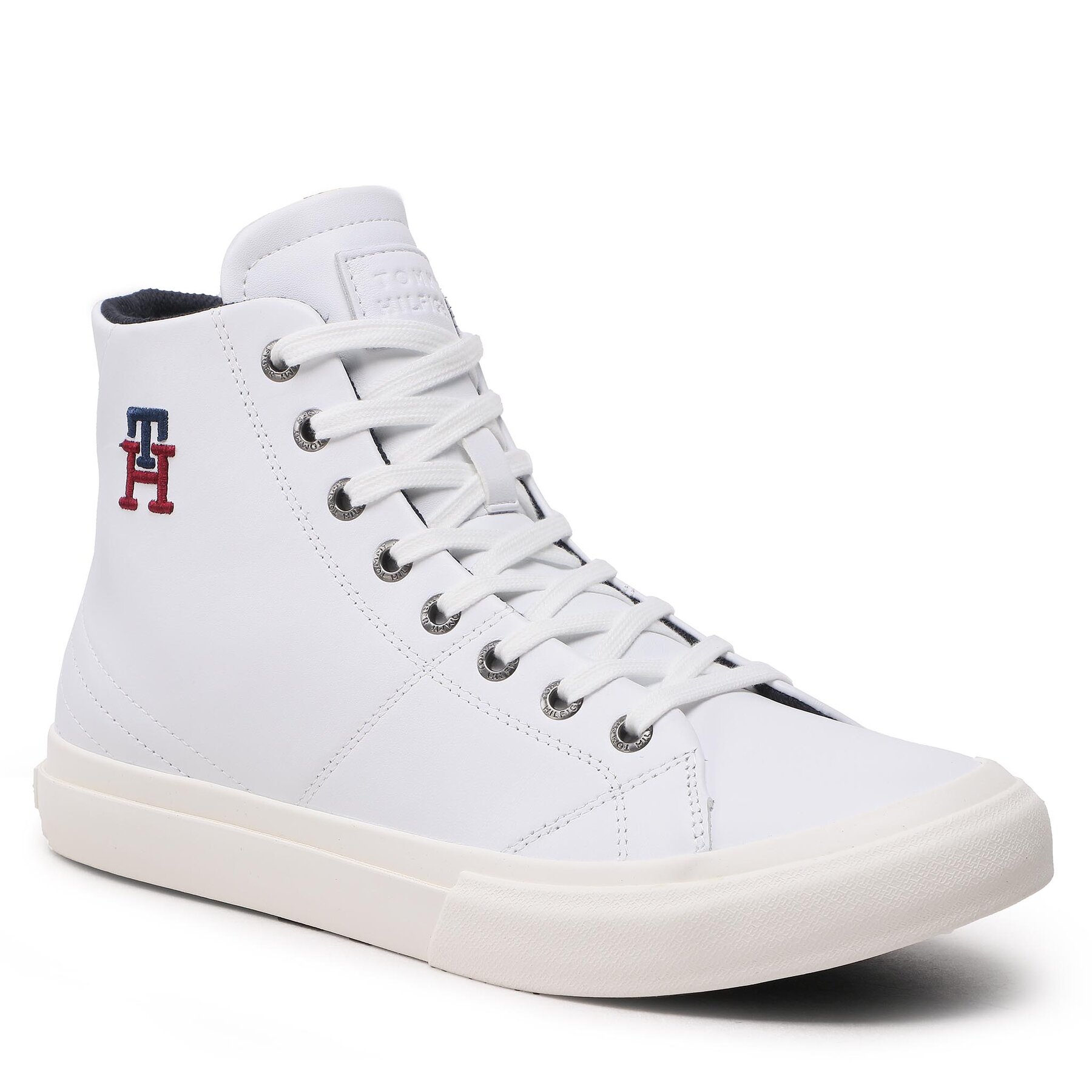 Tommy Hilfiger Αθλητικά Tommy Hilfiger Th Hi Vulc Street Leather FM0FM04739 White YBS