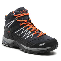 CMP Trekking-skor CMP Rigel Mid Trekking Shoe Wp 3Q12947 Antracite/Flash Orange 56UE