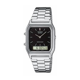 Casio Klocka Casio AQ-230A-1DMQYES Black/Silver