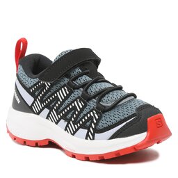 Salomon Trekking-skor Salomon Xa Pro V8 K 416136 Stormy Weather/Zen Blue/Goji Berry