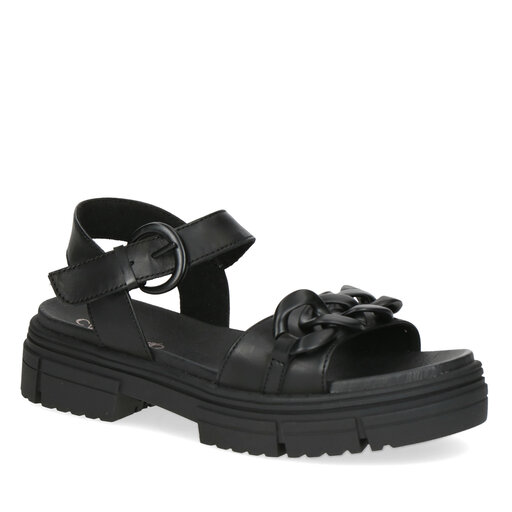 Caprice Sandali con tacco - black softnap/nero
