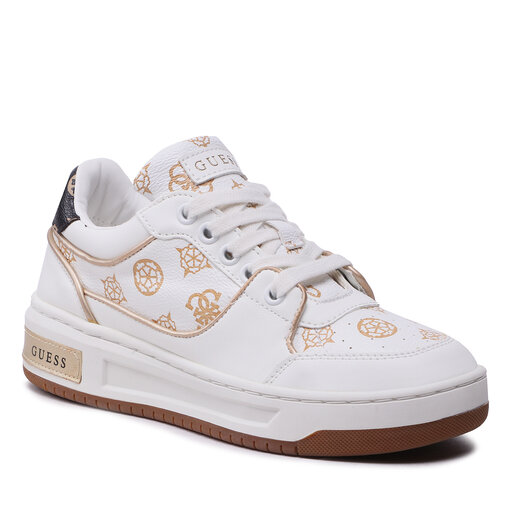 Białe buty Guess damskie | eobuwie.pl