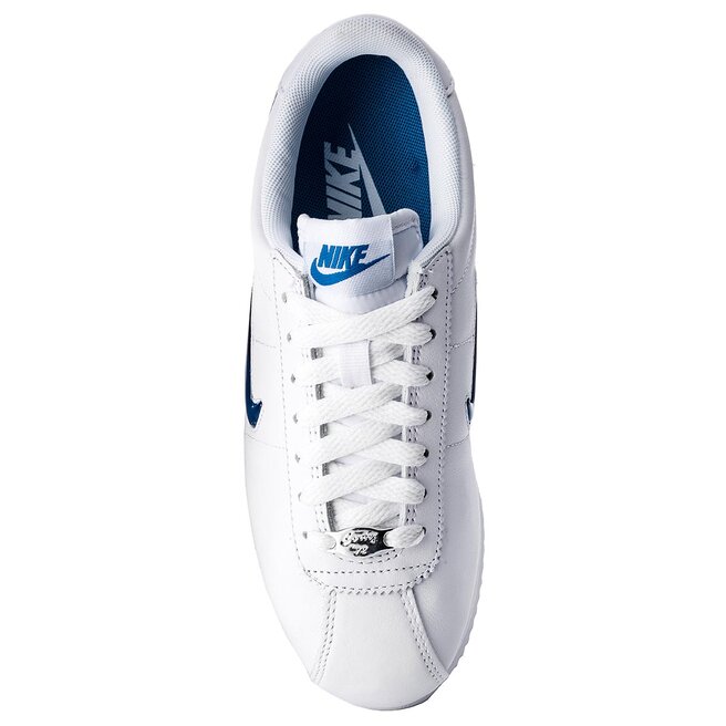 Nike Women's Cortez Basic Jewel '18 White/Blue Jay - AA2145-101