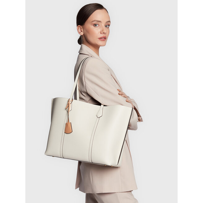 Torebka Tory Burch Perry Triple-Compartment Tote 81932 New Ivory