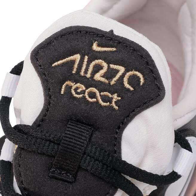 Nike Women's Air Max 270 React Black/White-Bleached Coral - AT6174-005
