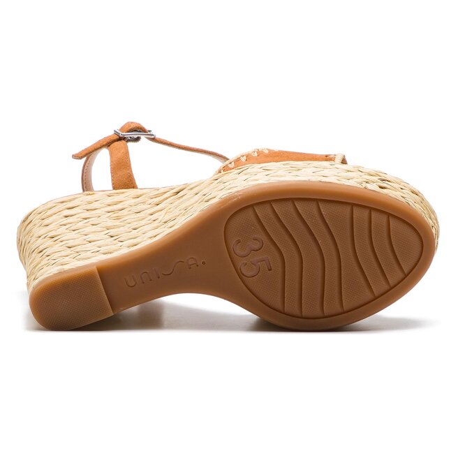 Unisa Damen Lupa Espadrilles - Krokooptik Mit Keilabsatz