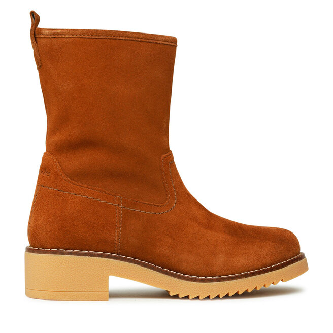 Tronchetti Clarks Eden Mid Hi 261615494 Dark Tan Suede AlutaShops