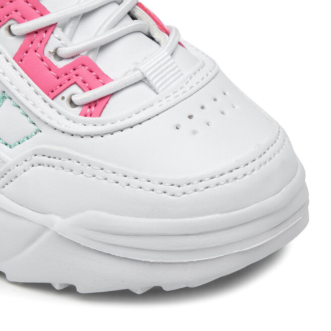 CamaragrancanariaShops | zapatillas de running niño niña ritmo medio  minimalistas talla 50.5 más de 100 | Sneakers Kappa 260782MFK White/Mint  1037 | 